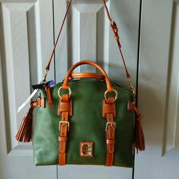 Dooney & Bourke Pebble Leather Domed Satchel - Picture 2 of 15